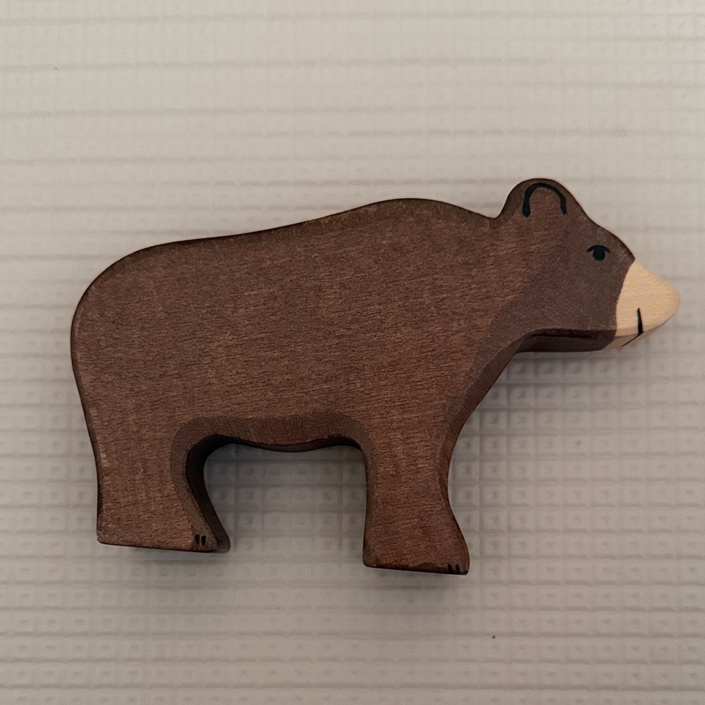Holstiger Wooden Brown Bear Toy large